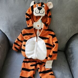 Halloween Carter's Orange and Black Tiger Outfit